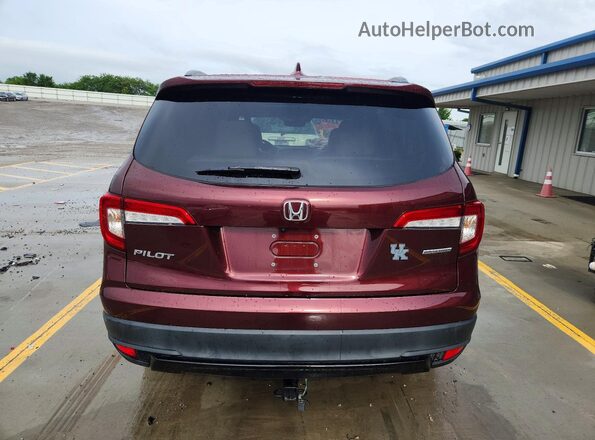 5FNYF5H23NB022037 2022 HONDA PILOT Burgundy Vista trasera