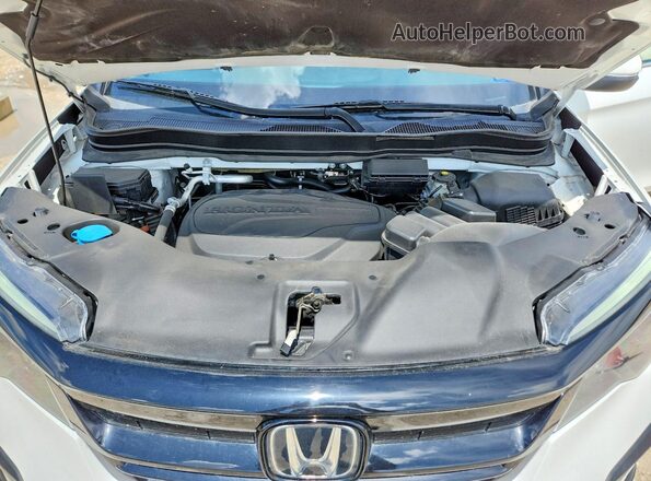 5FNYF5H26MB030549 2021 HONDA PILOT White Vista del compartimento del motor