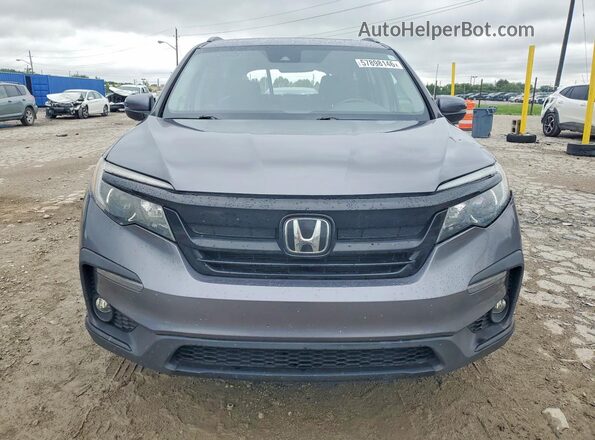 5FNYF5H27MB047862 2021 HONDA PILOT Gray Front view