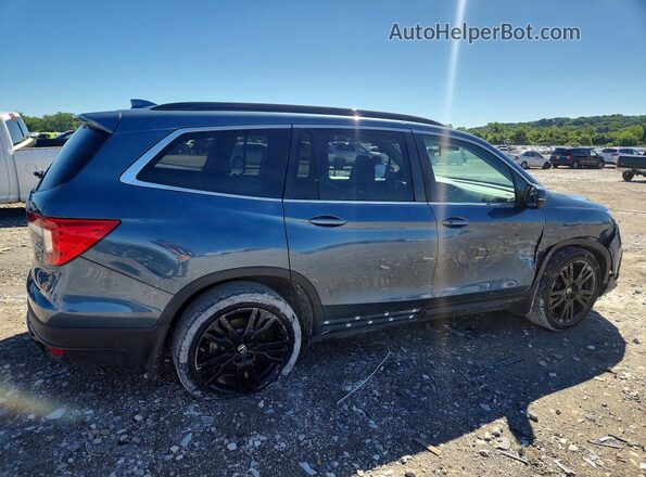 5FNYF5H28NB005590 2022 HONDA PILOT Синий Задняя правая четверть