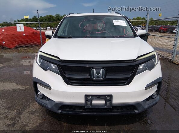 5FNYF5H29NB014265 2022 HONDA PILOT Белый Вид щитка приборов