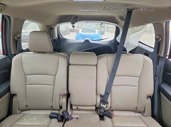 5FNYF5H29NB030935 2022 HONDA PILOT Maroon Widok tylnych siedzeń