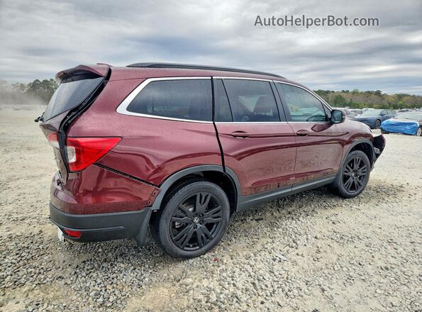 5FNYF5H29NB030935 2022 HONDA PILOT Maroon Tył prawy