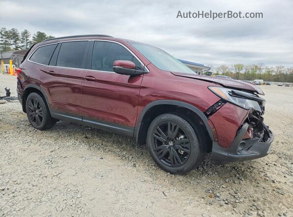 5FNYF5H29NB030935 2022 HONDA PILOT Maroon Przód prawy