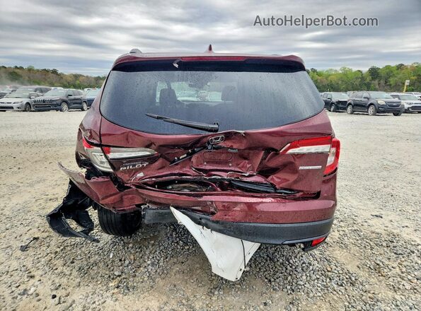 5FNYF5H29NB030935 2022 HONDA PILOT Maroon Widok z tyłu