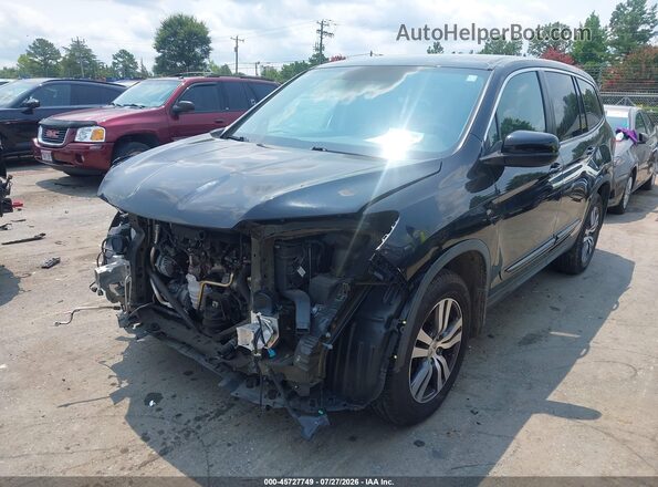5FNYF5H31HB035611 2017 HONDA PILOT Black წინა მარცხენა ხედი სამი მეოთხედიდან