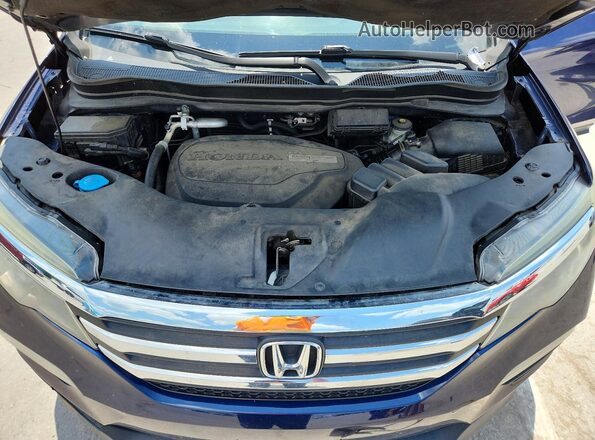 5FNYF5H33HB037618 2017 HONDA PILOT Blue Vista del compartimento del motor