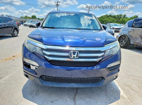 5FNYF5H33HB037618 2017 HONDA PILOT Blue Vista frontal