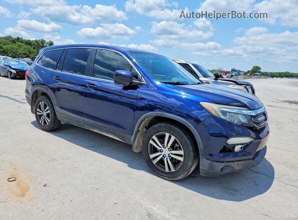 5FNYF5H33HB037618 2017 HONDA PILOT Blue Delantero derecho