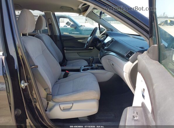 5FNYF5H33KB026271 2019 HONDA PILOT Black Front interior view