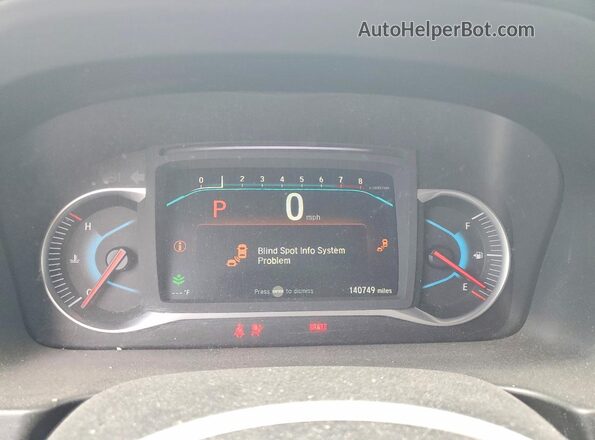 5FNYF5H33LB028314 2020 HONDA PILOT White ხელსაწყოთა პანელის ხედი
