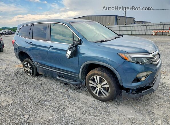 5FNYF5H34JB021207 2018 HONDA PILOT Blue Front right