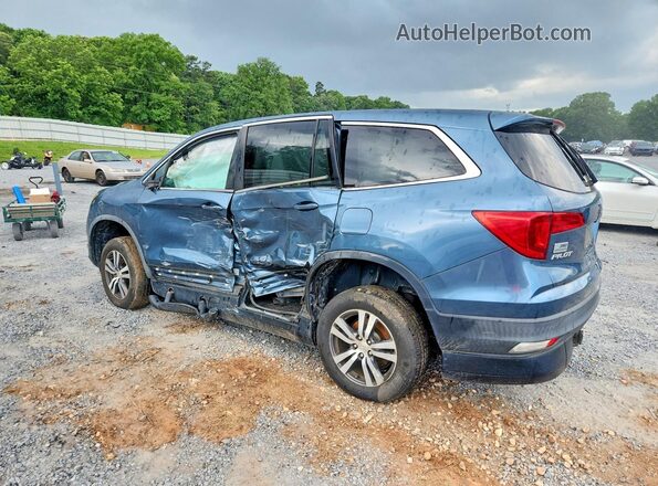 5FNYF5H34JB021207 2018 HONDA PILOT Blue Rear left