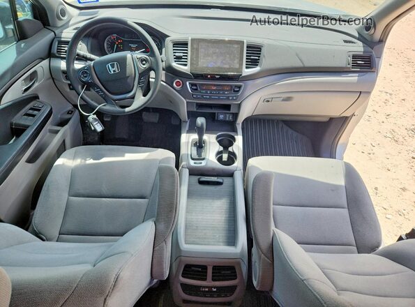 5FNYF5H35HB036776 2017 HONDA PILOT Silver Առջևի վահանակի տեսք