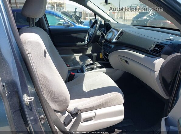 5FNYF5H37JB024876 2018 HONDA PILOT Light Blue წინა სალონის ხედი