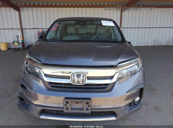 5FNYF5H38KB044829 2019 HONDA PILOT Gray Вид панелі приладів