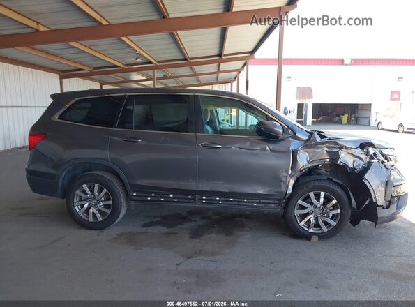 5FNYF5H38KB044829 2019 HONDA PILOT Gray Вид щитка приладів