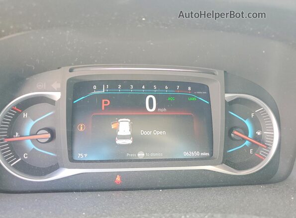 5FNYF5H3XLB003622 2020 HONDA PILOT White Instrument cluster view