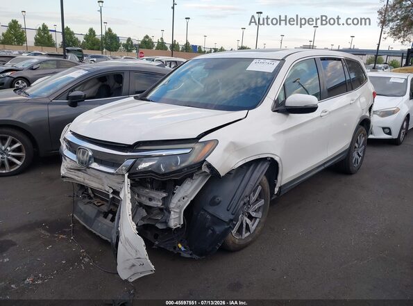 5FNYF5H42KB021720 2019 HONDA PILOT White Front left