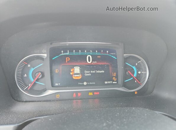 5FNYF5H42LB002070 2020 HONDA PILOT Gray Instrument cluster view