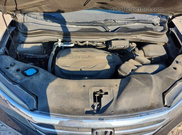 5FNYF5H50HB038520 2017 HONDA PILOT Black ძრავის განყოფილების ხედი