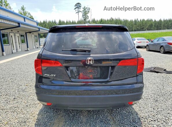 5FNYF5H50JB016412 2018 HONDA PILOT Black Rear view