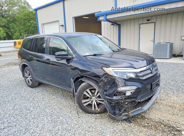 5FNYF5H50JB016412 2018 HONDA PILOT Black Front right