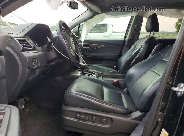 5FNYF5H50JB016412 2018 HONDA PILOT Black Front interior view