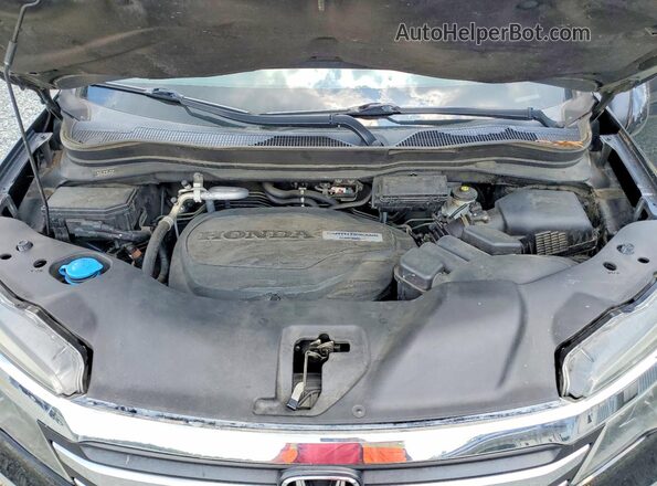 5FNYF5H50JB016412 2018 HONDA PILOT Black Engine compartment view
