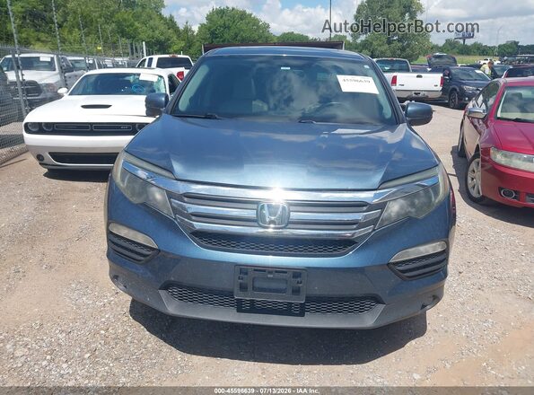 5FNYF5H50JB025112 2018 HONDA PILOT Blue Instrument cluster view