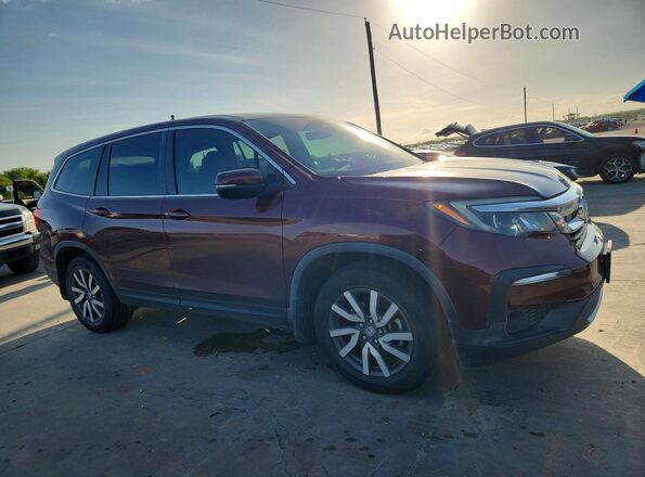 5FNYF5H50KB002897 2019 HONDA PILOT Burgundy Przód prawy
