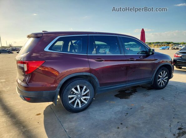 5FNYF5H50KB002897 2019 HONDA PILOT Burgundy Tył prawy