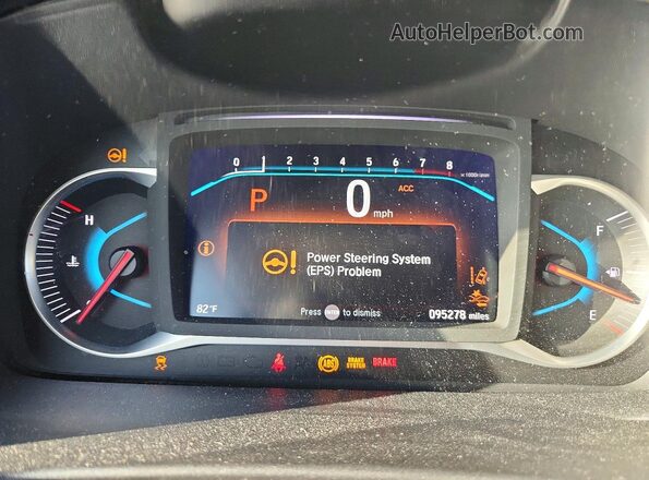5FNYF5H50KB002897 2019 HONDA PILOT Burgundy Widok zestawu wskaźników