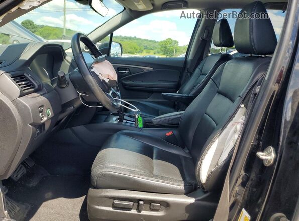 5FNYF5H50KB027671 2019 HONDA PILOT Black Front interior view