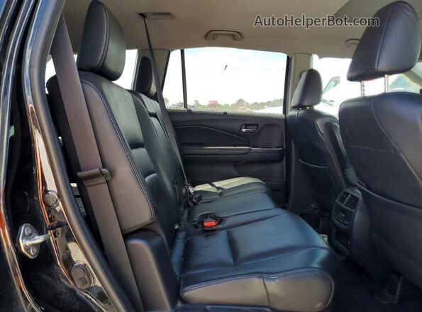 5FNYF5H50KB027671 2019 HONDA PILOT Black Rear interior view