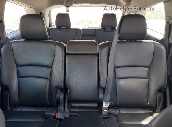 5FNYF5H50KB027671 2019 HONDA PILOT Black Rear seats view