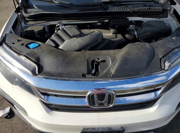 5FNYF5H50KB032627 2019 HONDA PILOT White Vista del compartimento del motor