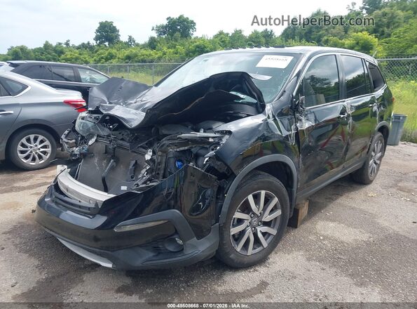 5FNYF5H50MB021873 2021 HONDA PILOT Black Առջևի ձախ երեք քառորդ տեսարան