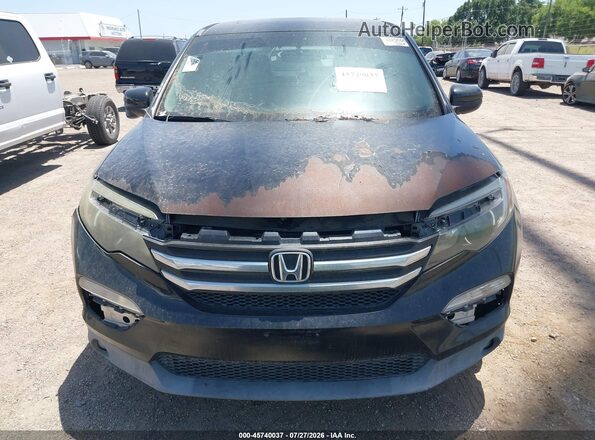 5FNYF5H51HB028448 2017 HONDA PILOT Black ხელსაწყოთა პანელის ხედი