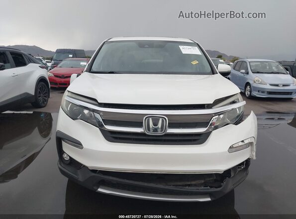 5FNYF5H51KB035326 2019 HONDA PILOT White Вид щитка приладів