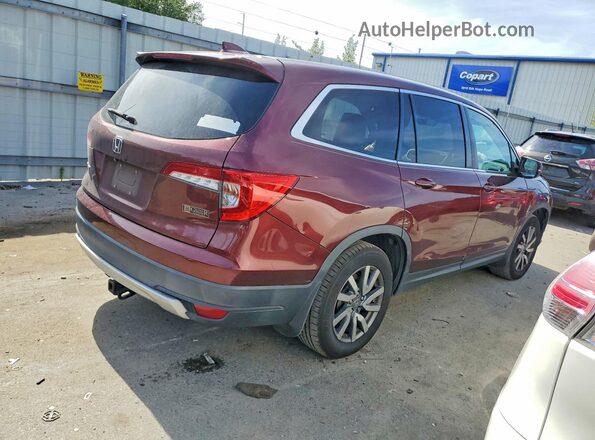 5FNYF5H51KB045581 2019 HONDA PILOT Burgundy Rear right