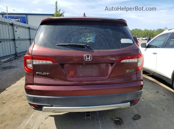 5FNYF5H51KB045581 2019 HONDA PILOT Burgundy Rear view