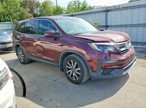 5FNYF5H51KB045581 2019 HONDA PILOT Burgundy Front right