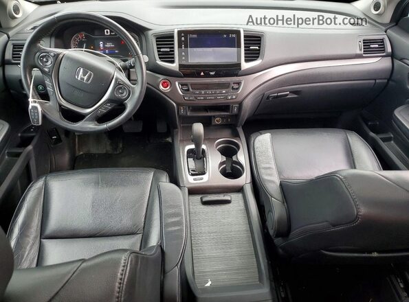 5FNYF5H52HB006992 2017 HONDA PILOT Charcoal Вид панелі приладів