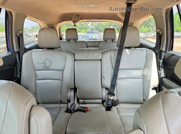 5FNYF5H52HB044710 2017 HONDA PILOT Blue Vista de los asientos traseros