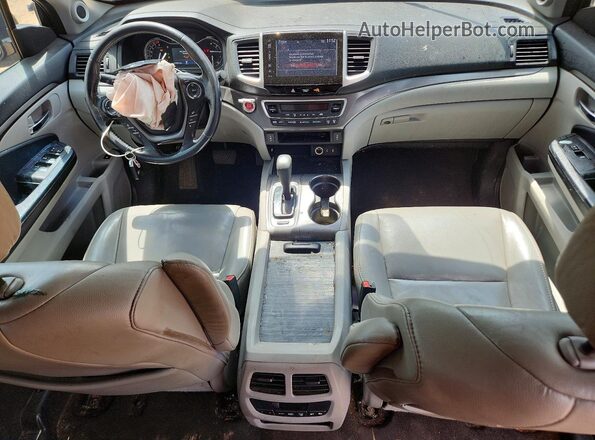 5FNYF5H52HB044710 2017 HONDA PILOT Blue Vista del salpicadero