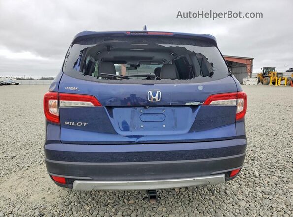 5FNYF5H52KB003131 2019 HONDA PILOT Blue Widok z tyłu