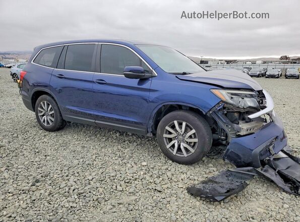5FNYF5H52KB003131 2019 HONDA PILOT Blue Przód prawy