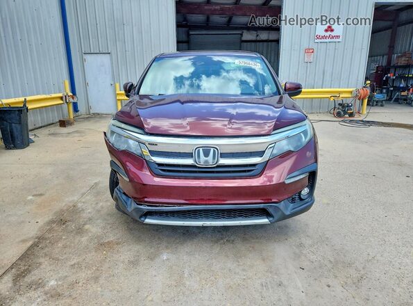 5FNYF5H52KB017787 2019 HONDA PILOT Burgundy წინა ხედი