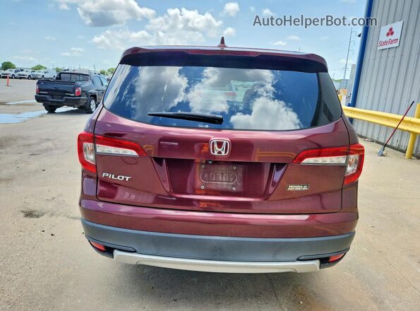 5FNYF5H52KB017787 2019 HONDA PILOT Burgundy უკანა ხედი